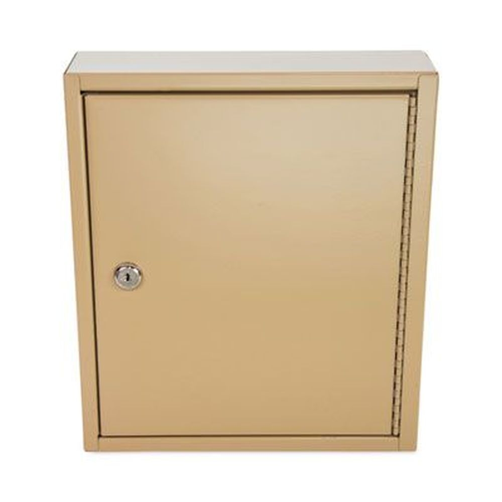 ControlTek Sand Metal Key Lockable Key Cabinet, 60 Key Capacity