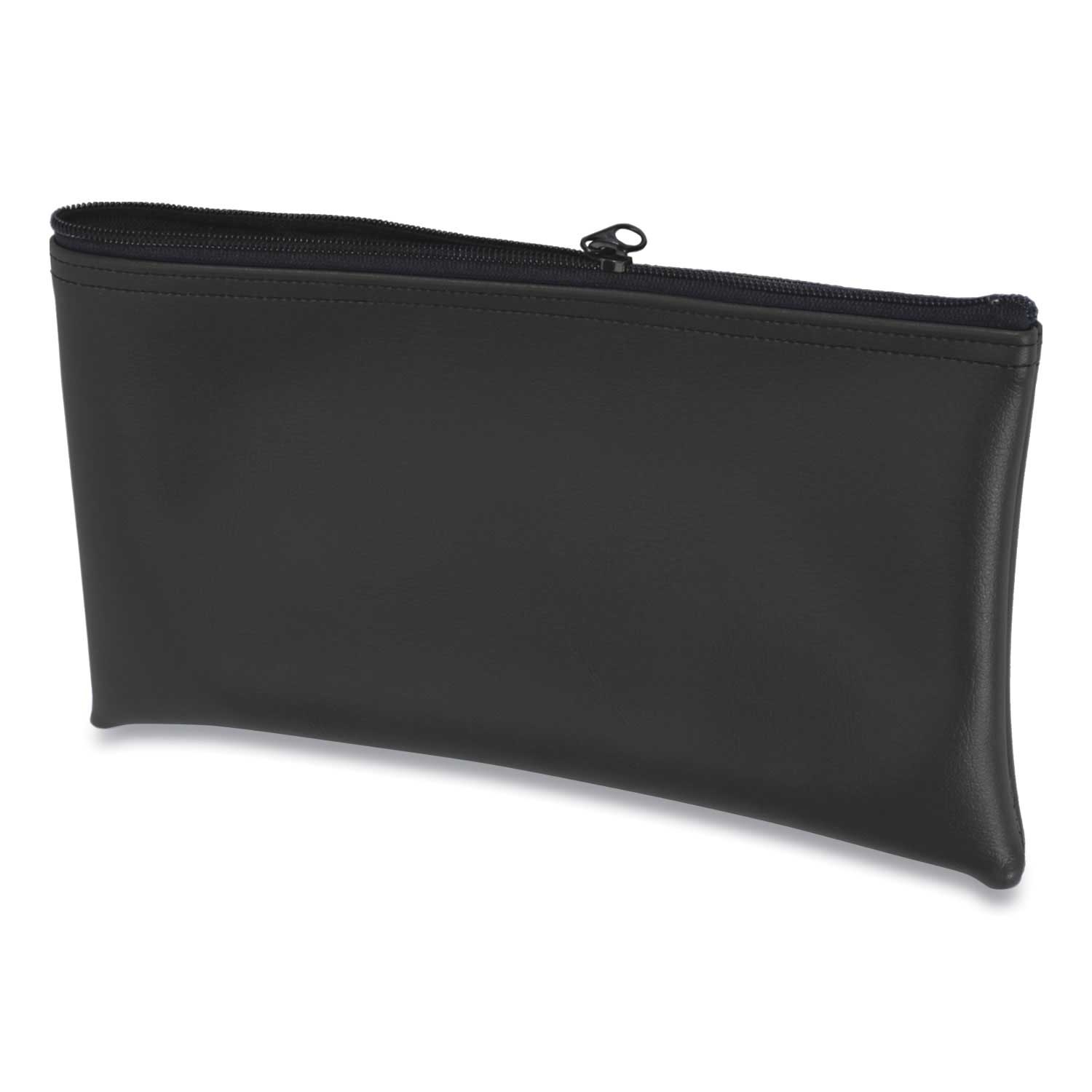 Controltek Vinyl Black Fabric Deposit Bag, 6 x 11 x 1 inch