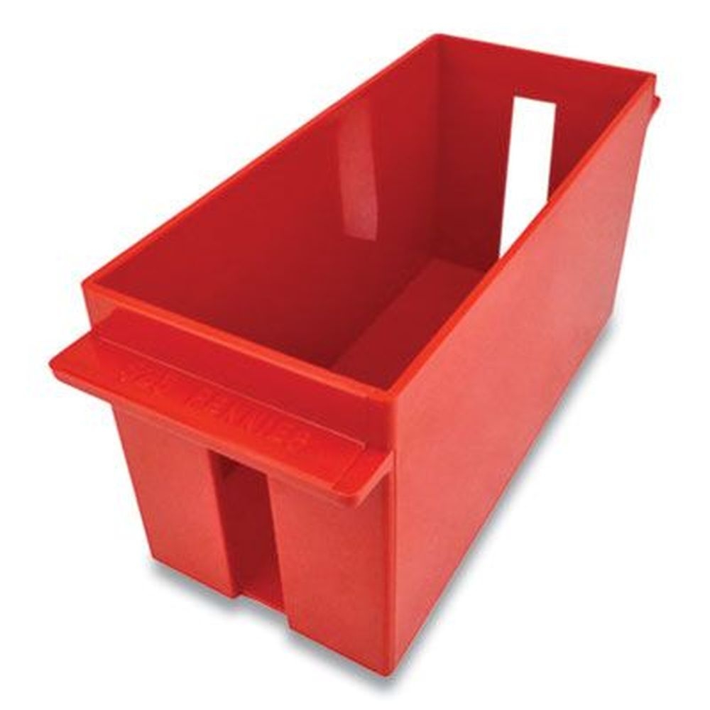 ControlTek Plastic Red Stackable Pennies 1 Compartment Extra-Capacity Coin Tray