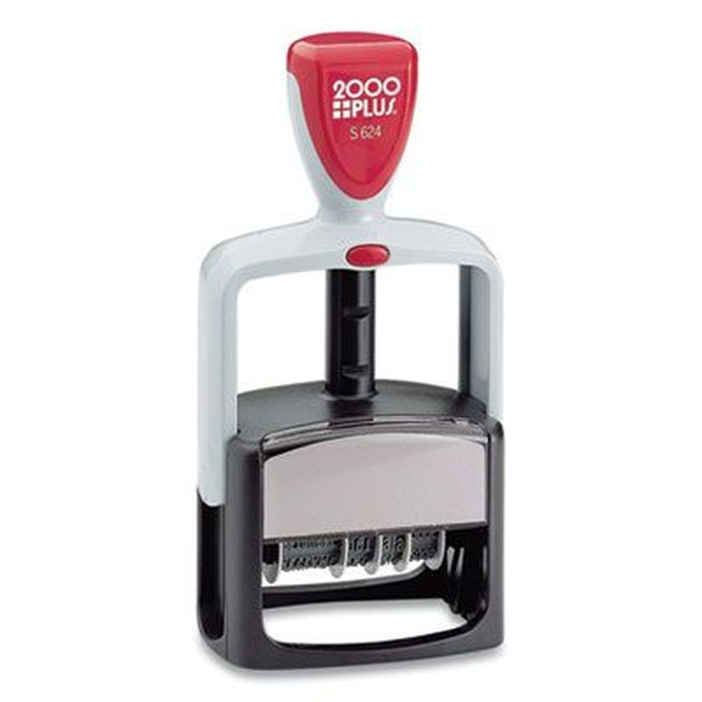 COSCO 2000PLUS 12 Phrases 5 Years Black Ink Classic Line Message Dater, 1.75 x 0.18 inch Impression