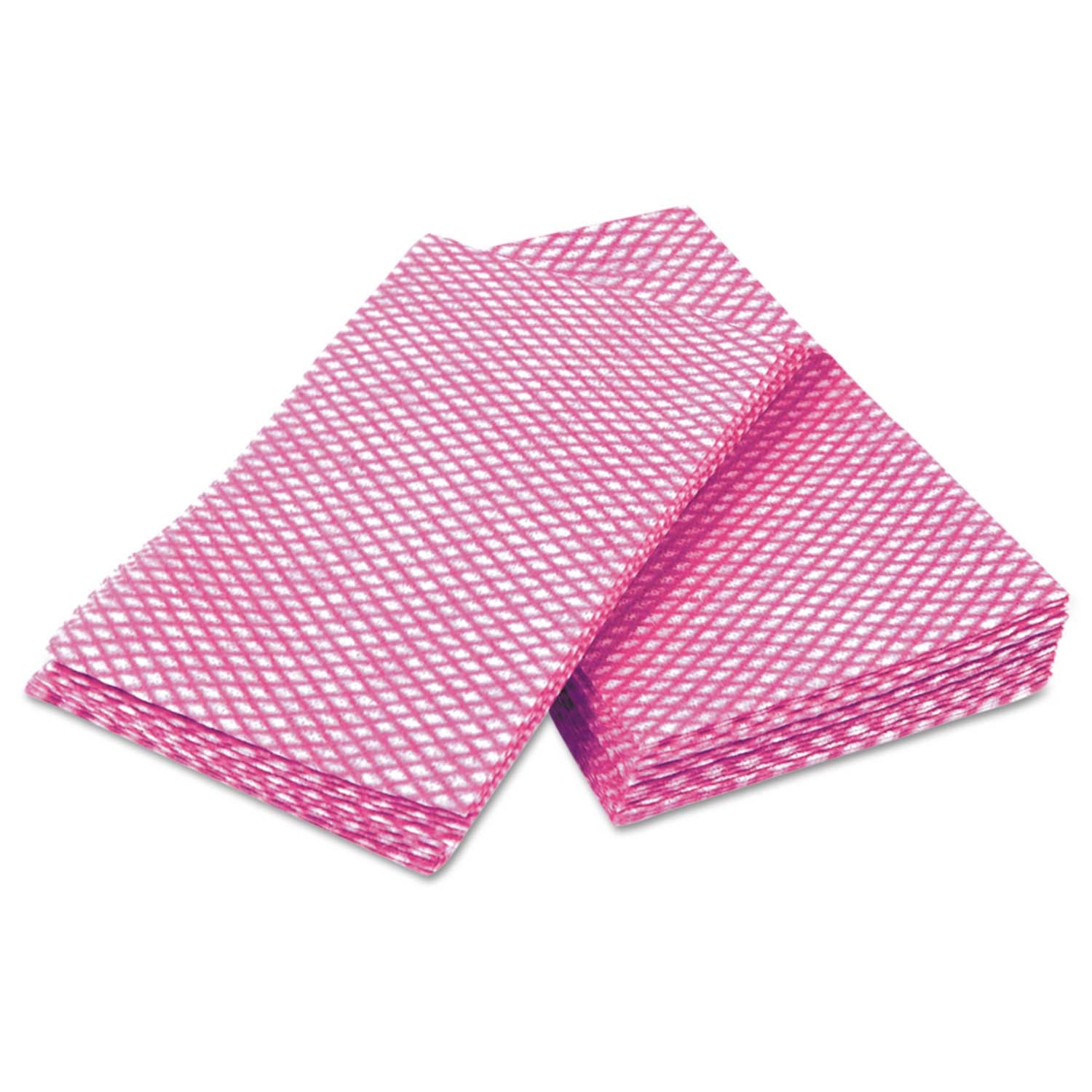 Cascades PRO Tuff Job Pink with White 1/4 Fold Economy Foodservice Towel, 12 x 24 inch -- 200 per case