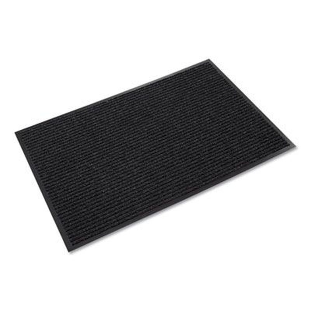 Crown Charcoal Polypropylene Needle-Rib Wiper/Scraper Mat, 36 x 48 inch
