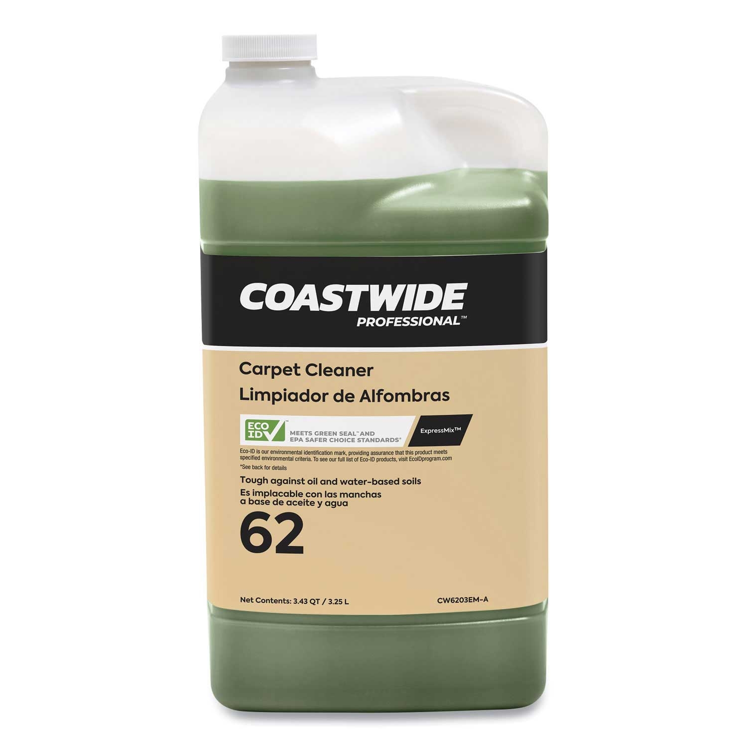 Coastwide Professional Citrus Scent Carpet Cleaner for ExpressMix System, 3.25 Liter Bottle -- 2 per case