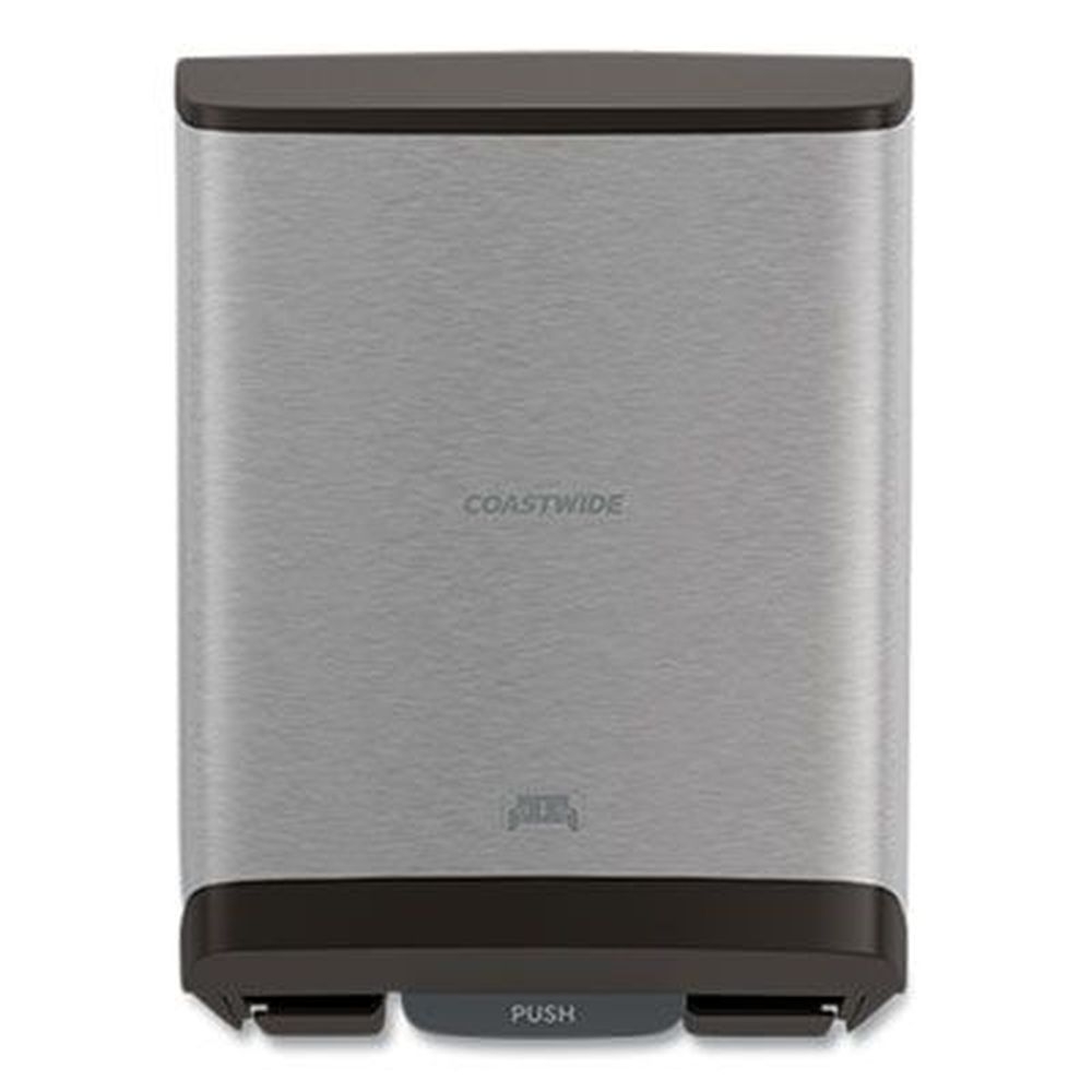 Coastwide Professional Black/Metallic J-Series Auto-Cut Hardwound Paper Towel Dispenser, 12.32 x 9.34 x 16.67 inch