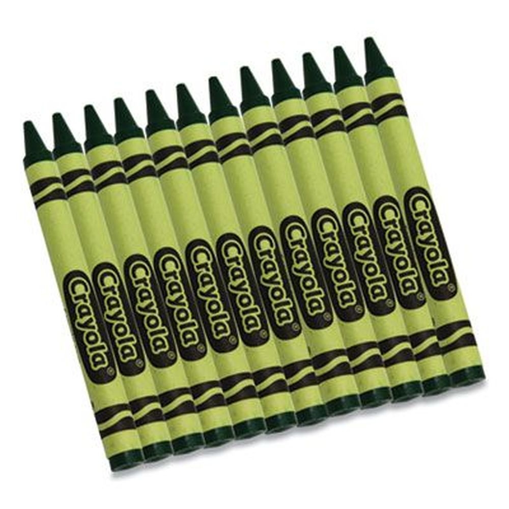 Crayola Green Crayons -- 12 per box