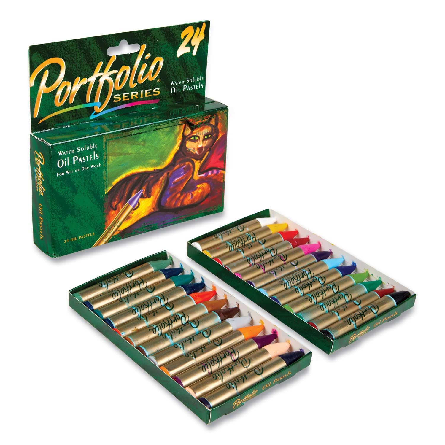 Crayola Portfolio Series Assorted Colors Oil Pastels - 24 per pack -- 1 pack