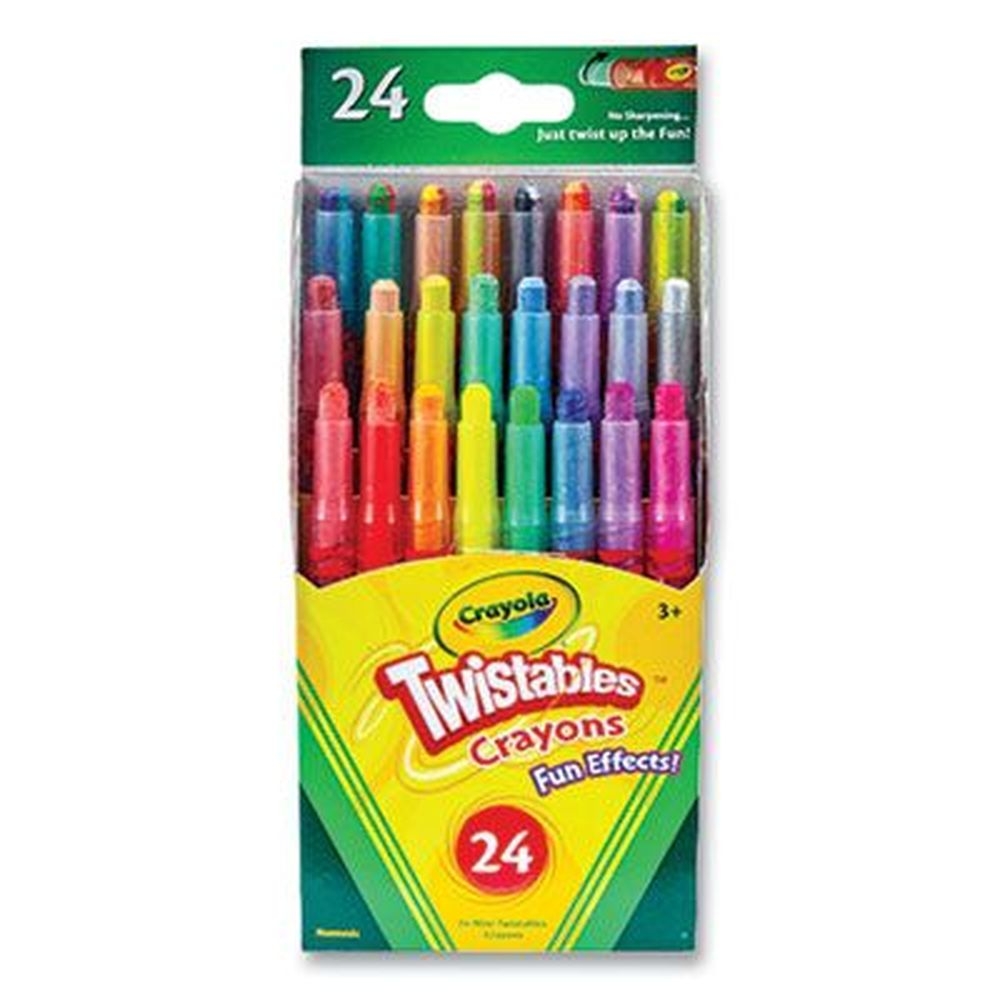 Crayola Assorted Twistables Mini Crayons -- 24 per pack
