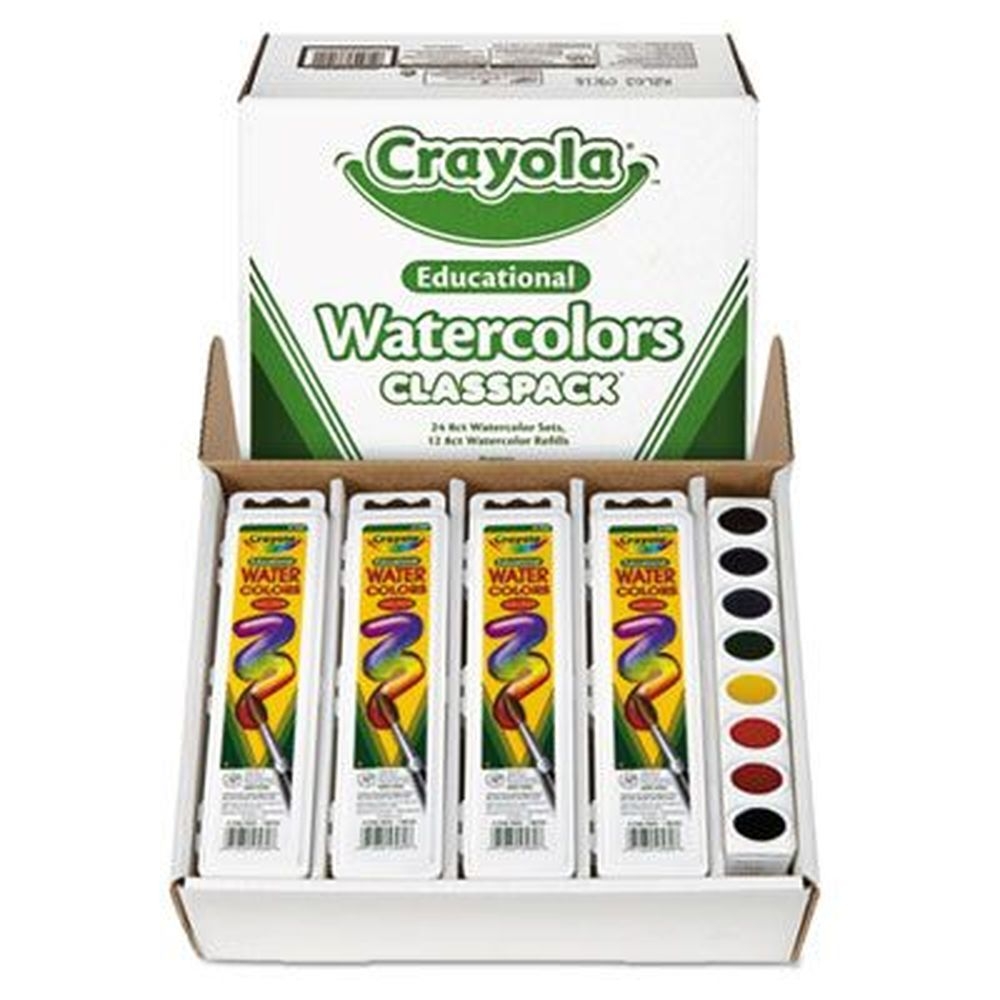 Crayola 8 Assorted Watercolors -- 36 per case