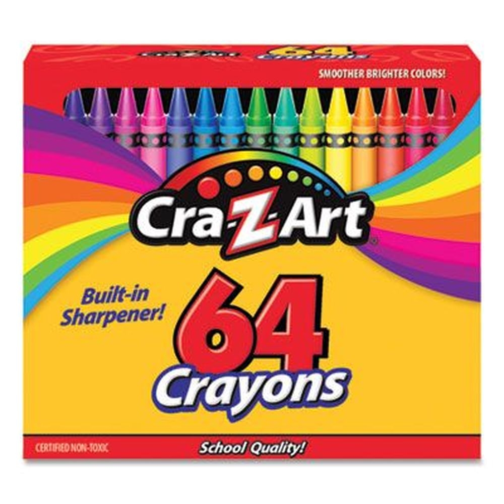 Cra-Z-Art Assorted Colors Crayons -- 64 per pack