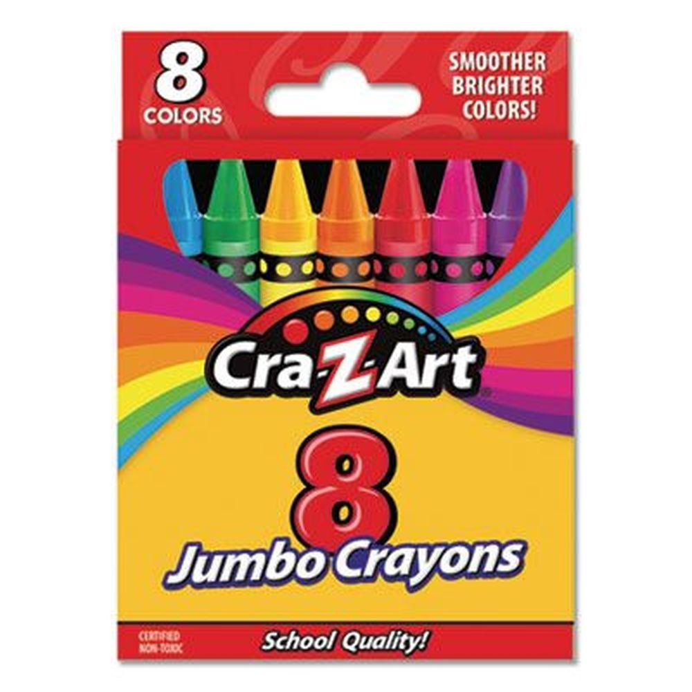 Cra-Z-Art Assorted Colors Jumbo Crayons -- 8 per pack