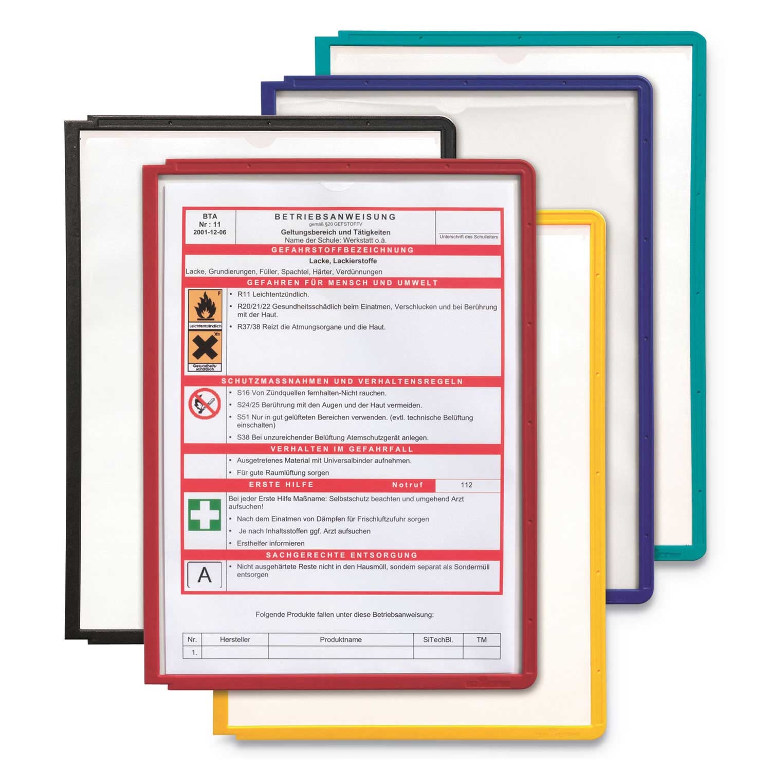 Durable Sherpa Polypropylene Clear 1 Compartment Vario Replacement Panel, 8.5 inch width -- 5 per case
