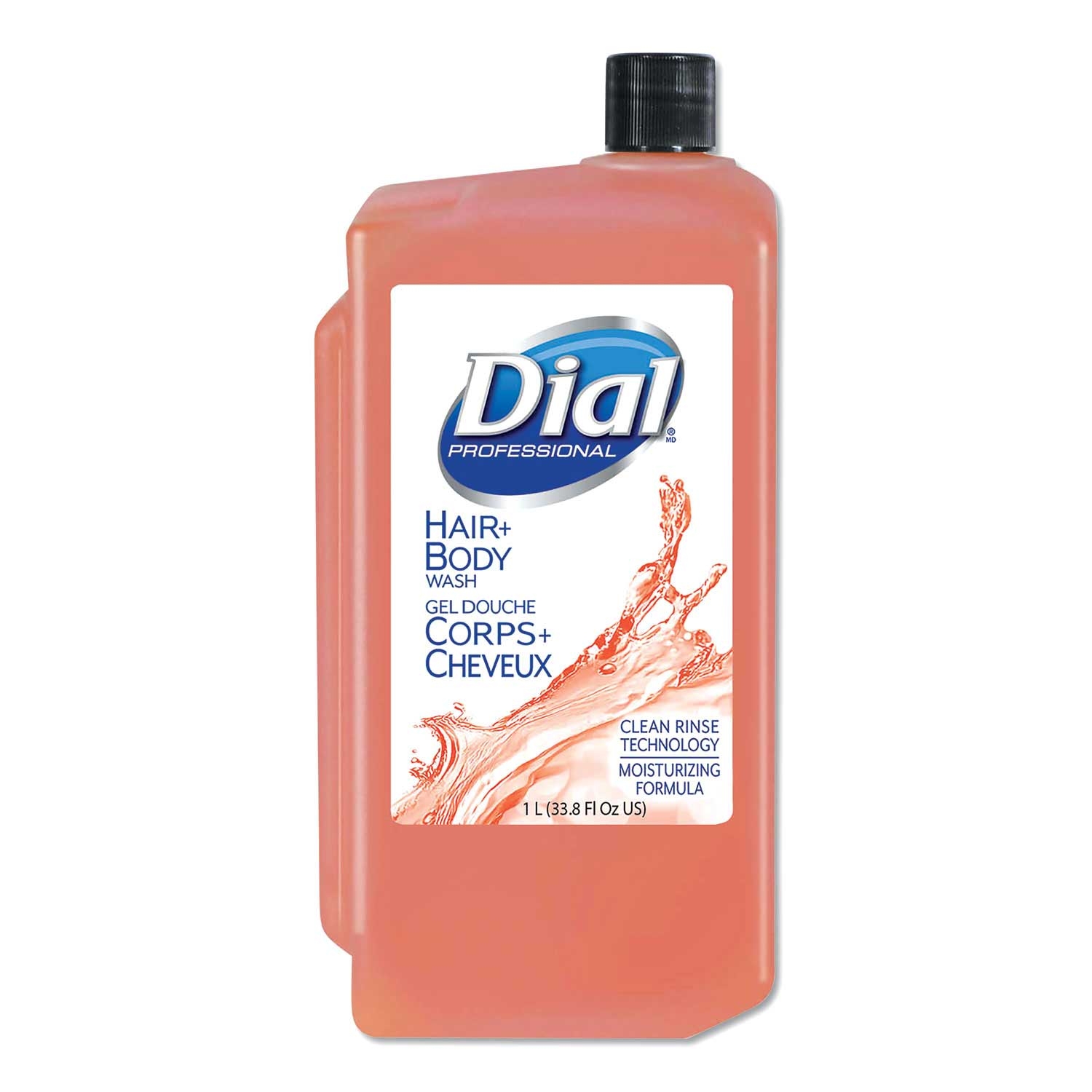 Dial Spring Water Antibacterial Body Wash, 1 Liter Refill Cartridge -- 8 per case