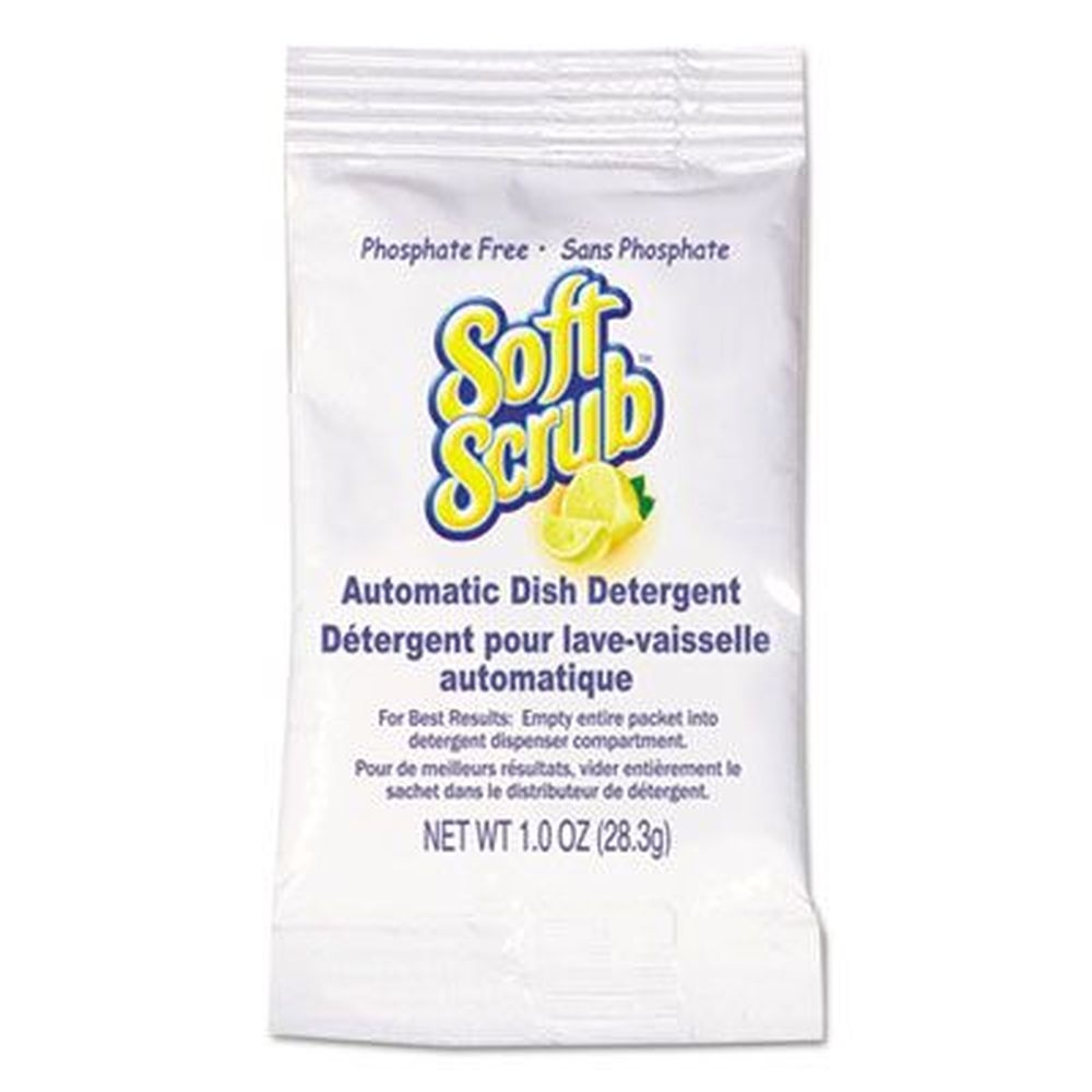 Soft Scrub Lemon Scent Automatic Dish Detergent Powder, 1 Ounce -- 200 per case