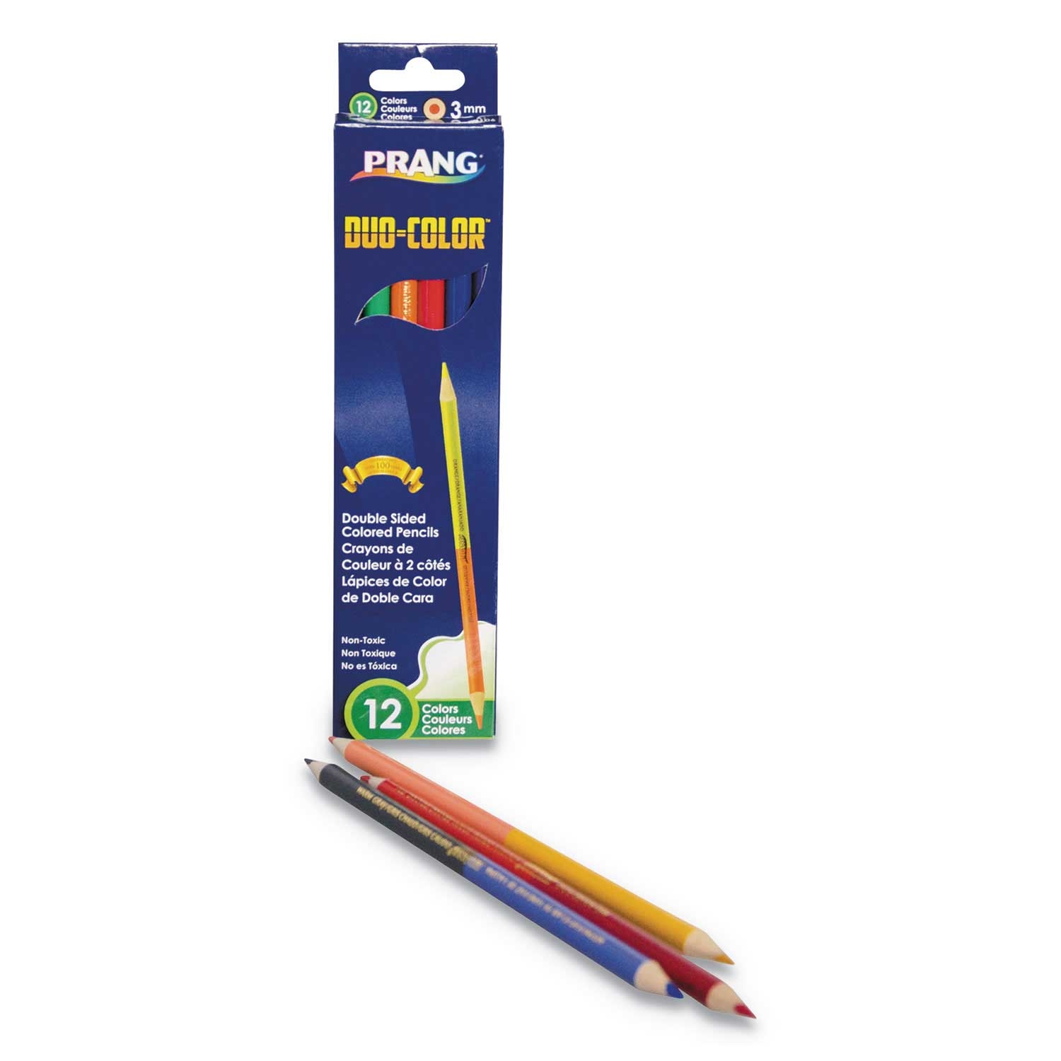 Prang Duo Color 6 count Pencil Set, 3 mm Dia -- 1 set