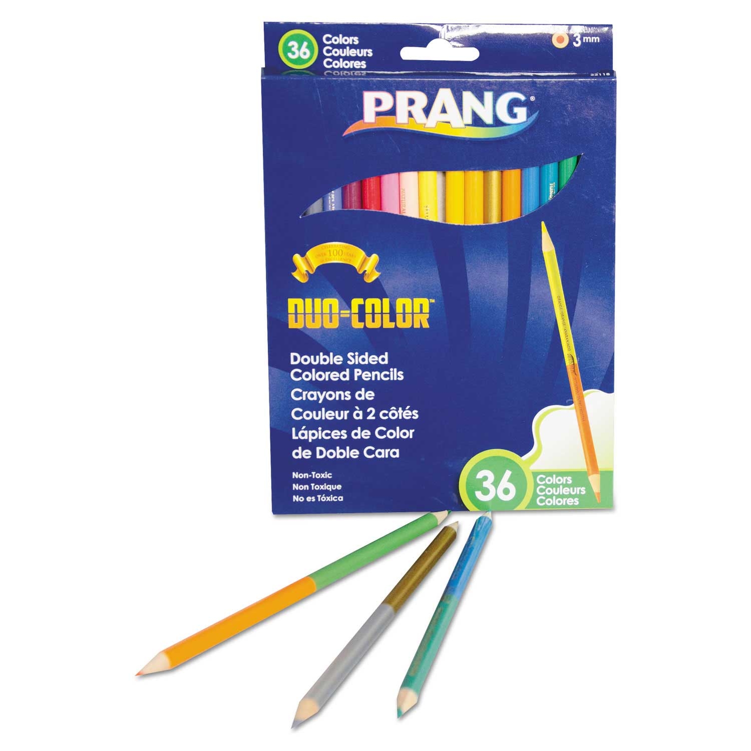 Prang Duo Color 18 count Pencil Set, 3 mm Dia -- 1 set