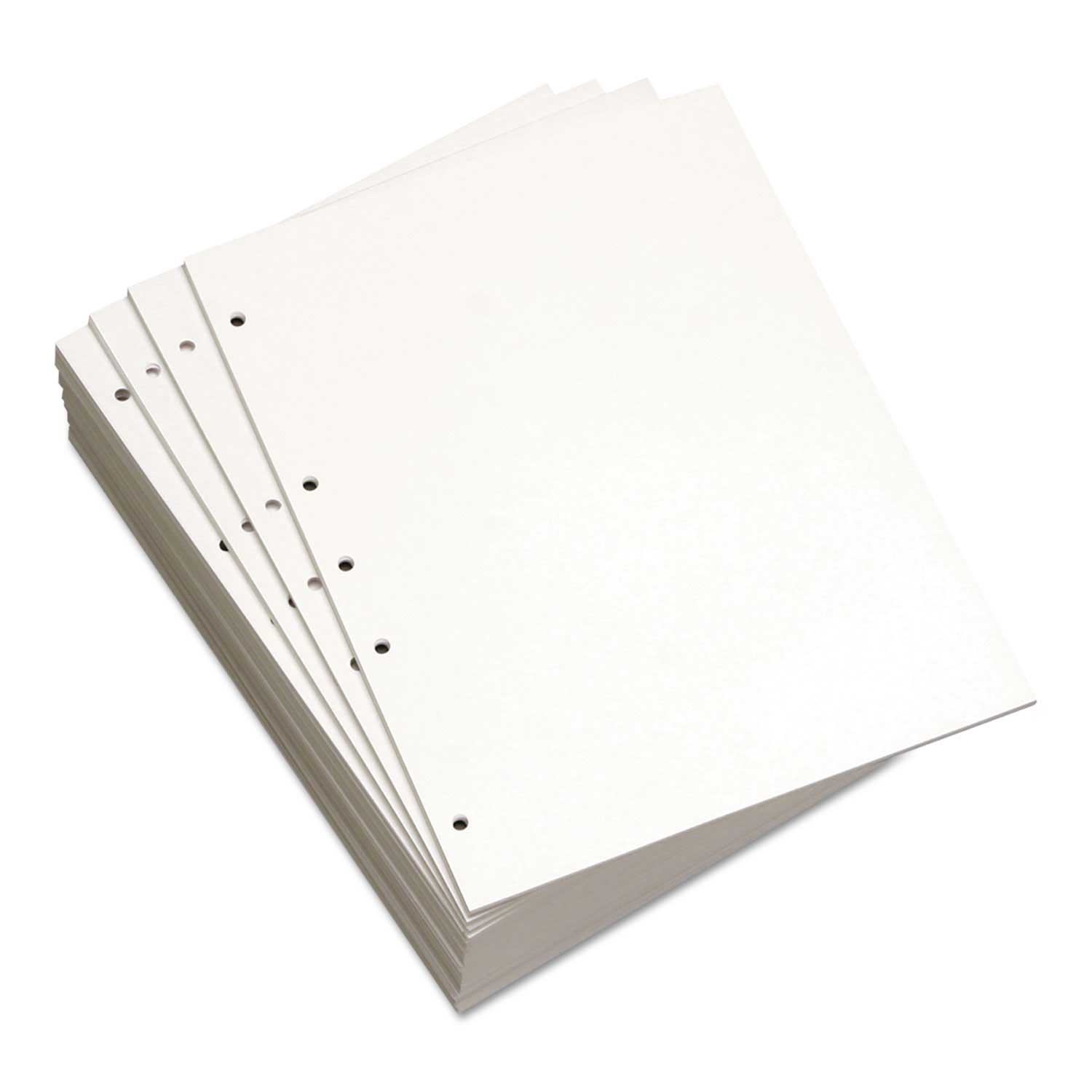 Domtar Willcopy White Custom Cut 92 Brightness 5 Hole Left Copy Paper, 20 Pound -- 500 per case