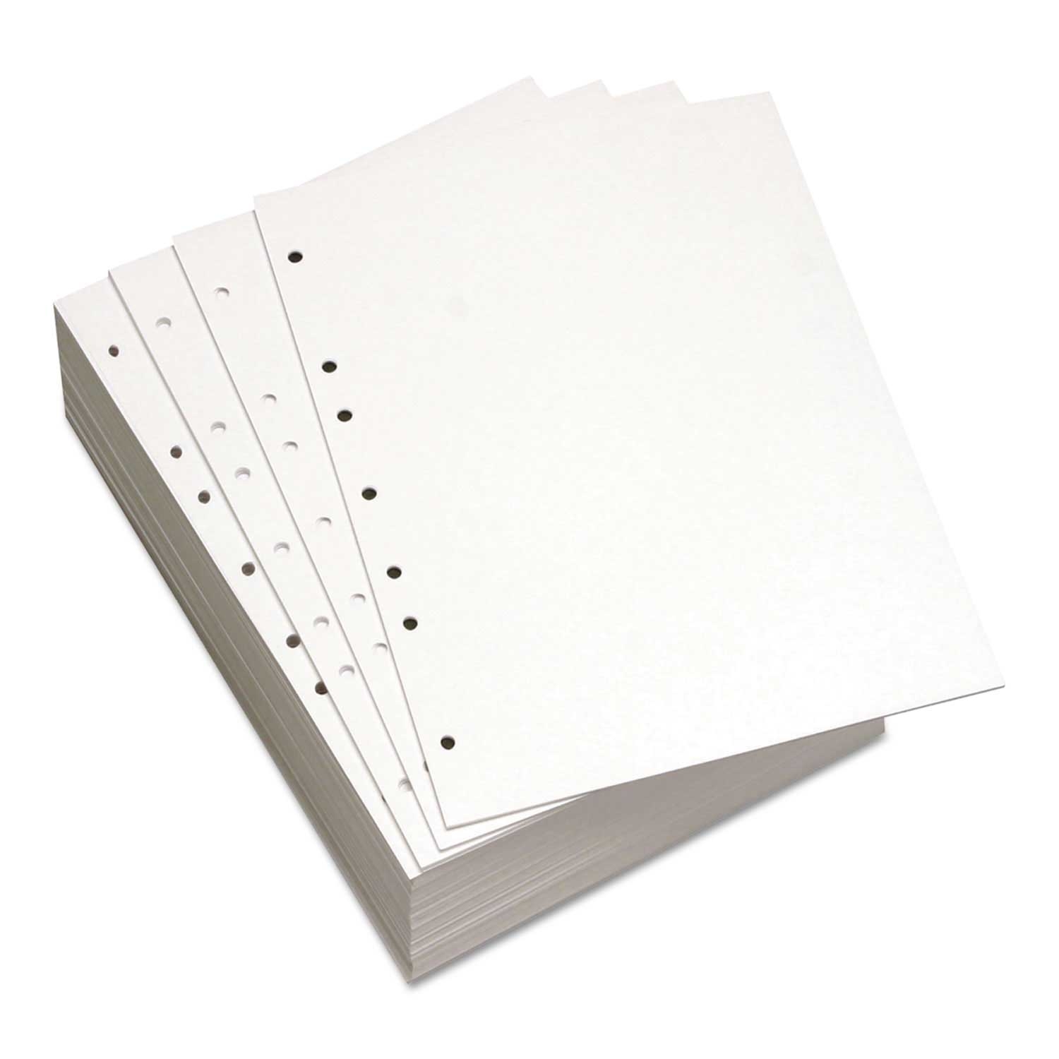 Domtar Willcopy White Custom Cut 92 Brightness 7 Hole Left Copy Paper, 20 Pound -- 500 per case
