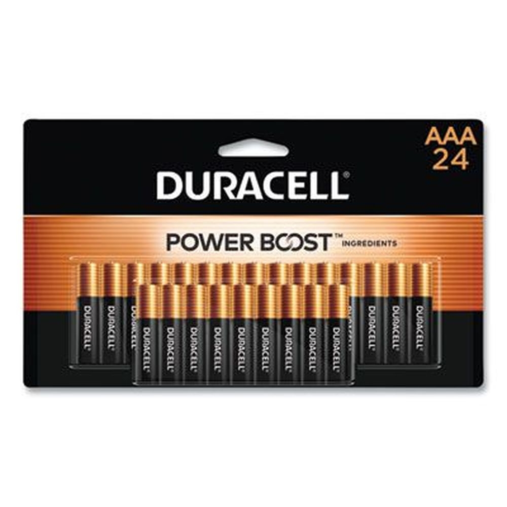 Duracell CopperTop Power Boost Alkaline AAA Battery -- 24 per pack