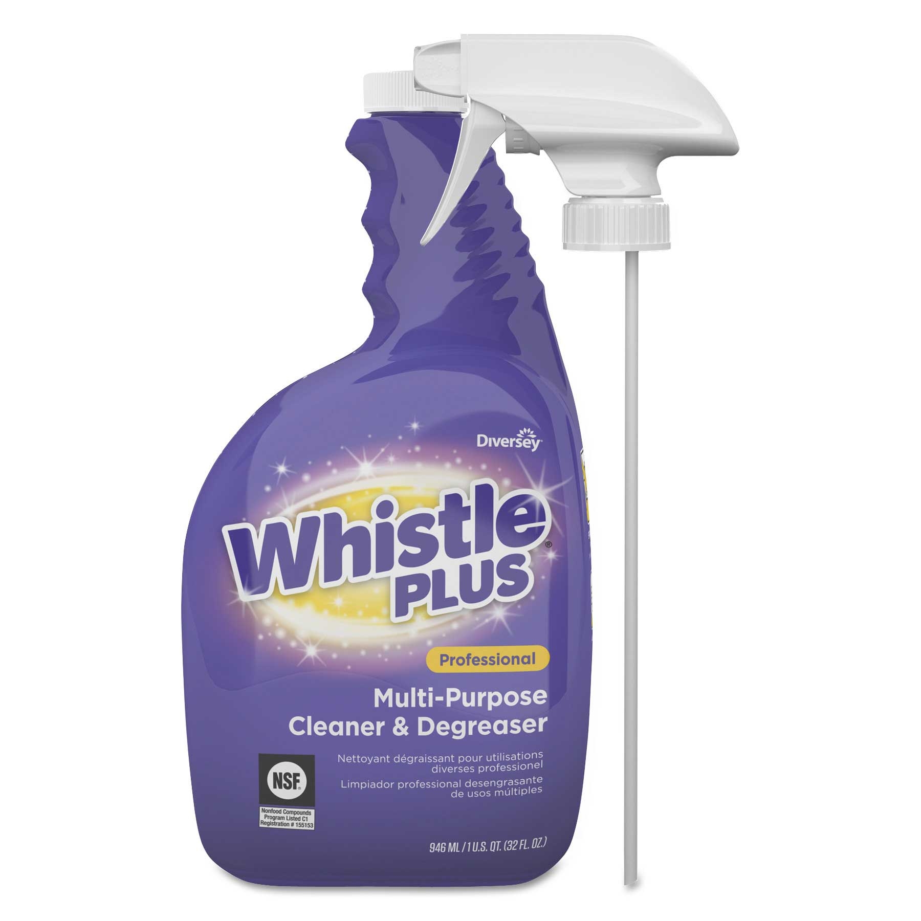 Diversey Whistle Plus Professional Citrus Multi Purpose Cleaner and Degreaser, 32 Ounce -- 4 per case