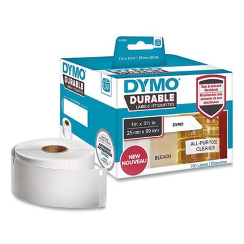 DYMO White LW Durable Multi-Purpose Labels, 1 x 3.5 inch -- 700 per roll