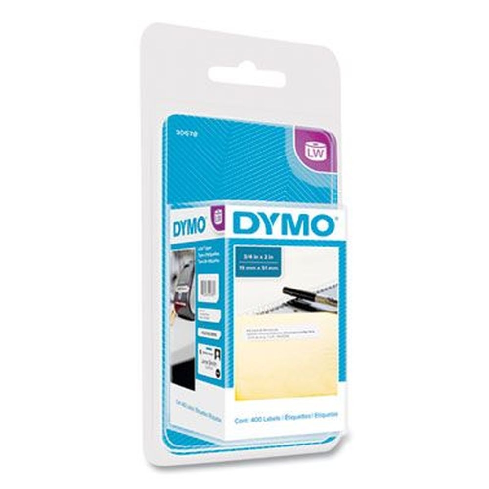 Dymo LabelWriter White Return Address Labels, 0.75 x 2 inch -- 400 per roll