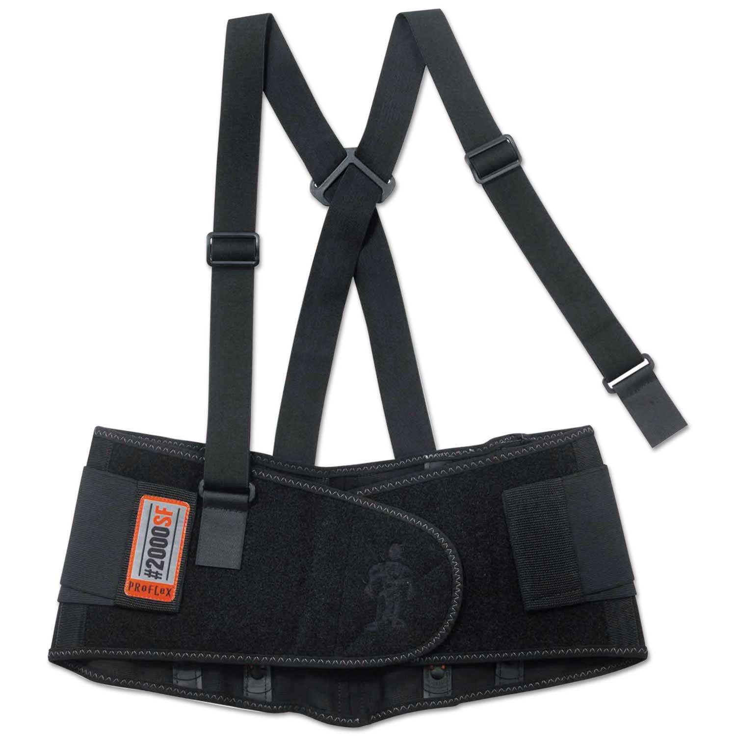 Ergodyne ProFlex 2000SF Black Small High-Performance Spandex Back Support Brace