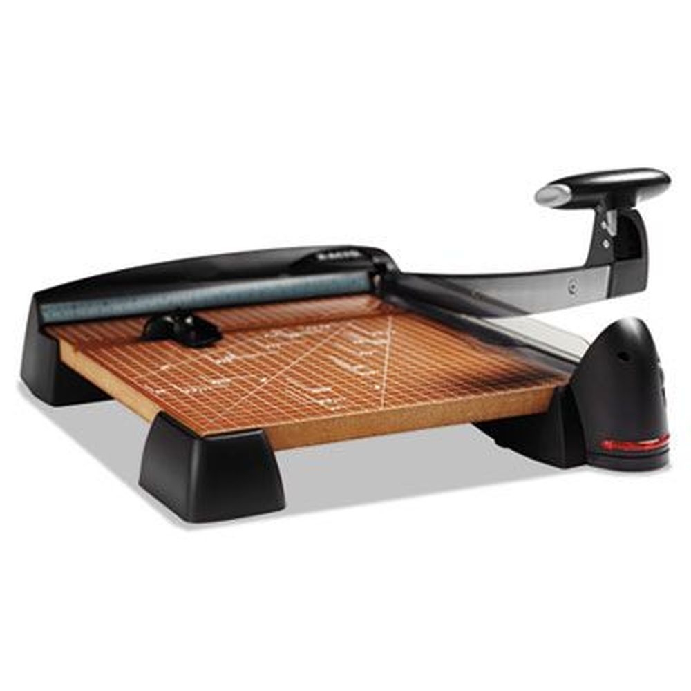 X-ACTO Wood Base Laser 12-Sheets Guillotine Trimmer, 12 x 12 inch