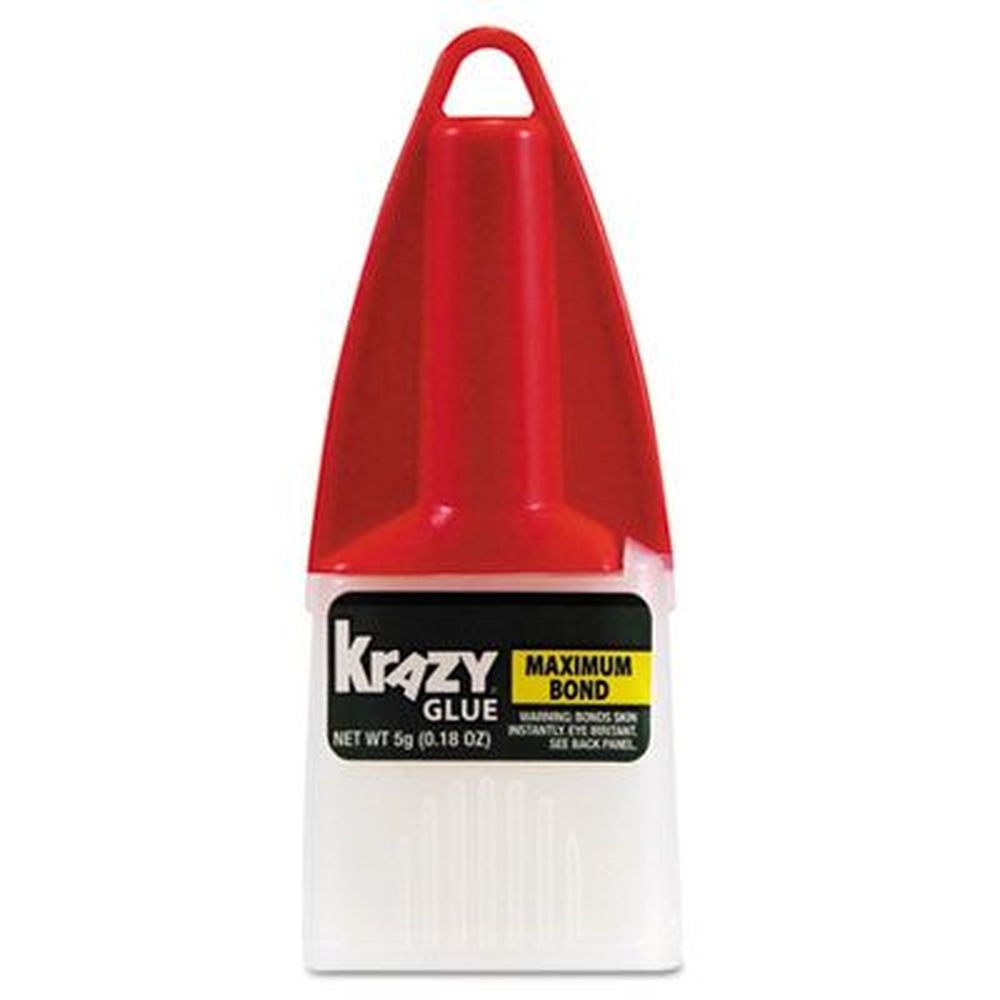 Krazy Glue Dries Clear Maximum Bond Glue, 0.18 Ounce