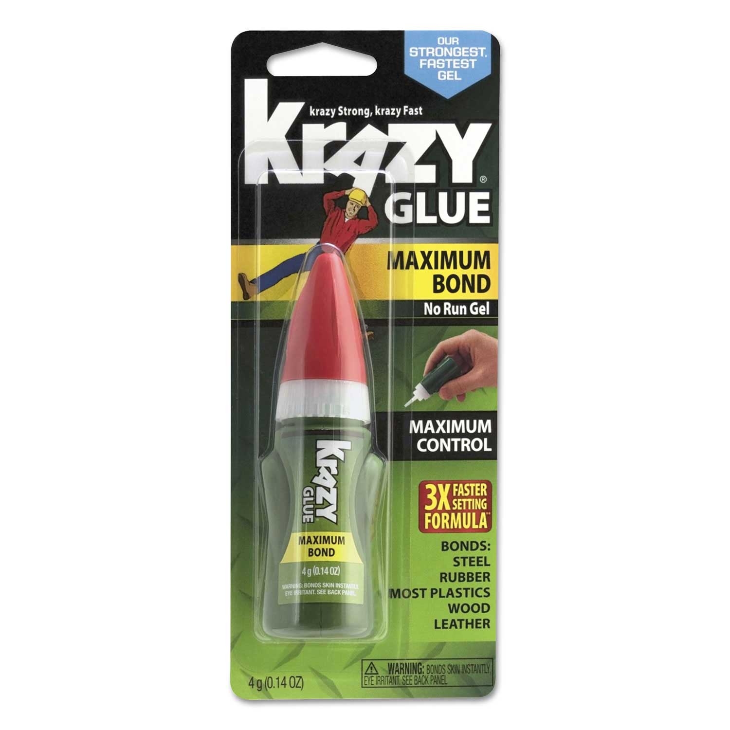 Krazy Glue Maximum Bond Krazy Glue EZ Squeeze Gel, 0.14 Ounce