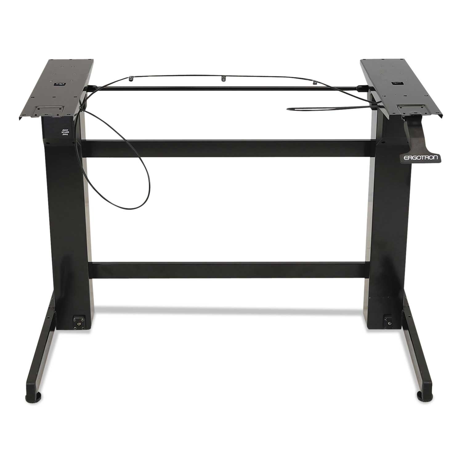 Ergotron Heavy-Duty Black Workfit-B Sit-Stand Workstation Base, 42 x 26 x 51.5 inch