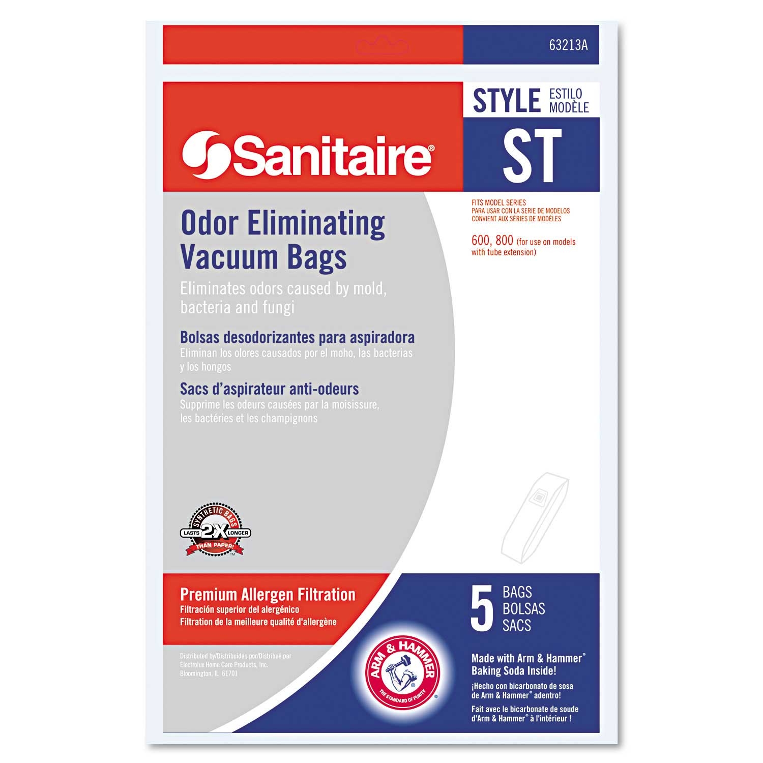 Sanitaire Style ST Disposable Vacuum Bag for SC600 and SC800 Series Vacuums -- 50 per case