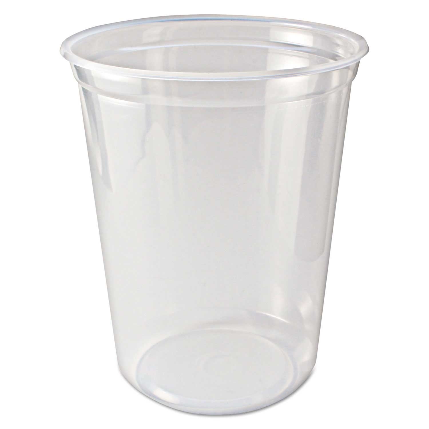 Fabri Kal Polypropylene Clear Microwavable Deli Container, 32 Ounce -- 500 per case