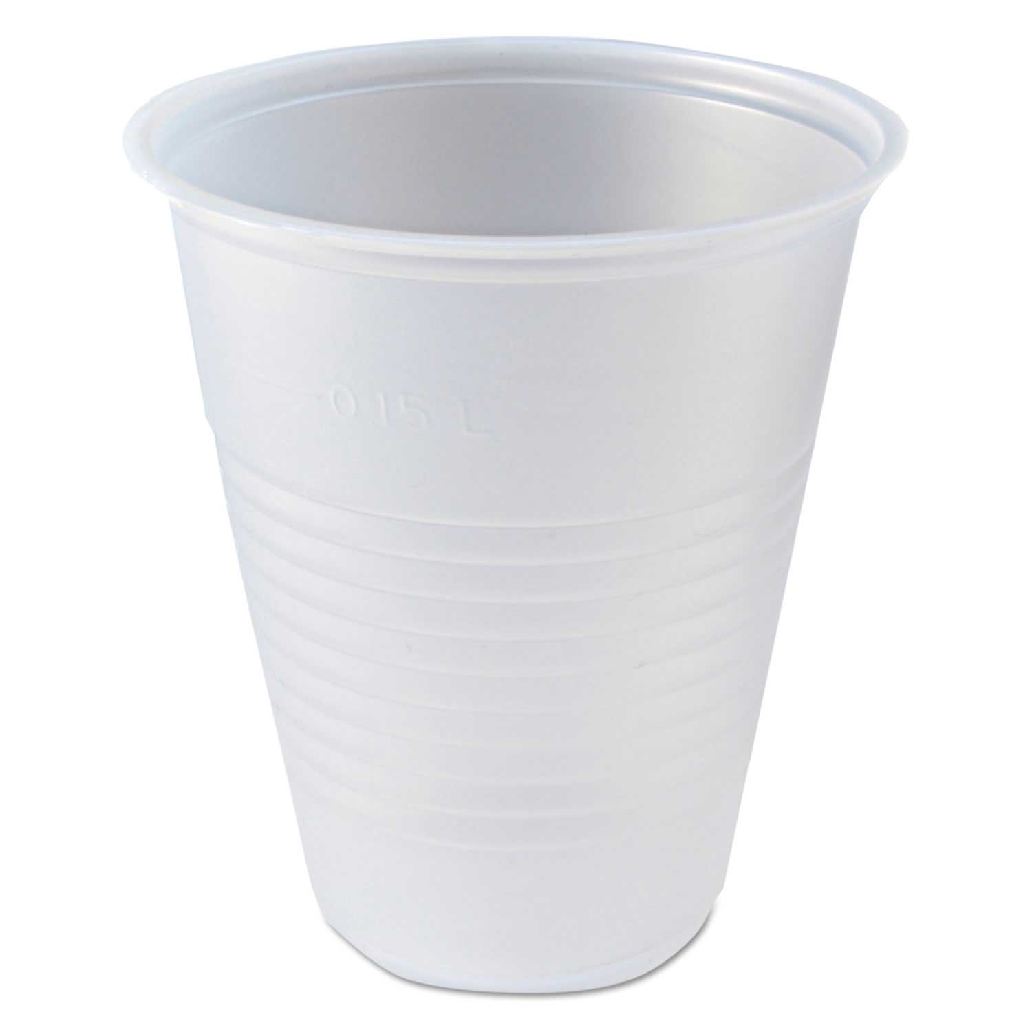 Fabri Kal Polystyrene Clear RK Ribbed Cold Drink Cup, 7 Ounce -- 2500 per case