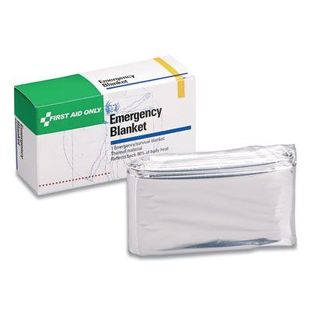 First Aid Only Aluminized Emergency Blanket, 52 x 84 inch