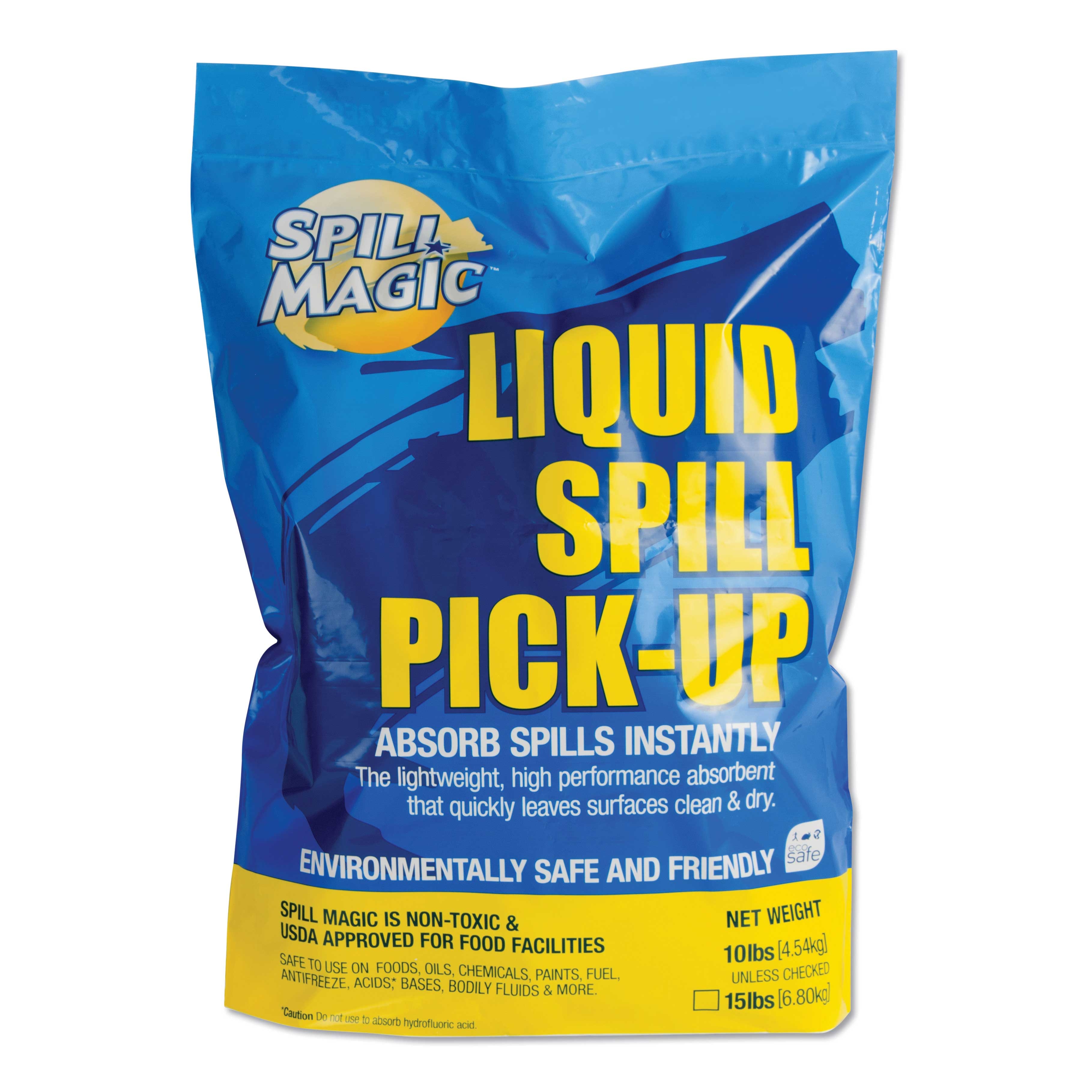 Spill Magic Liquid Spill Pick-Up Absorbent Powder, 145 Pound Bag