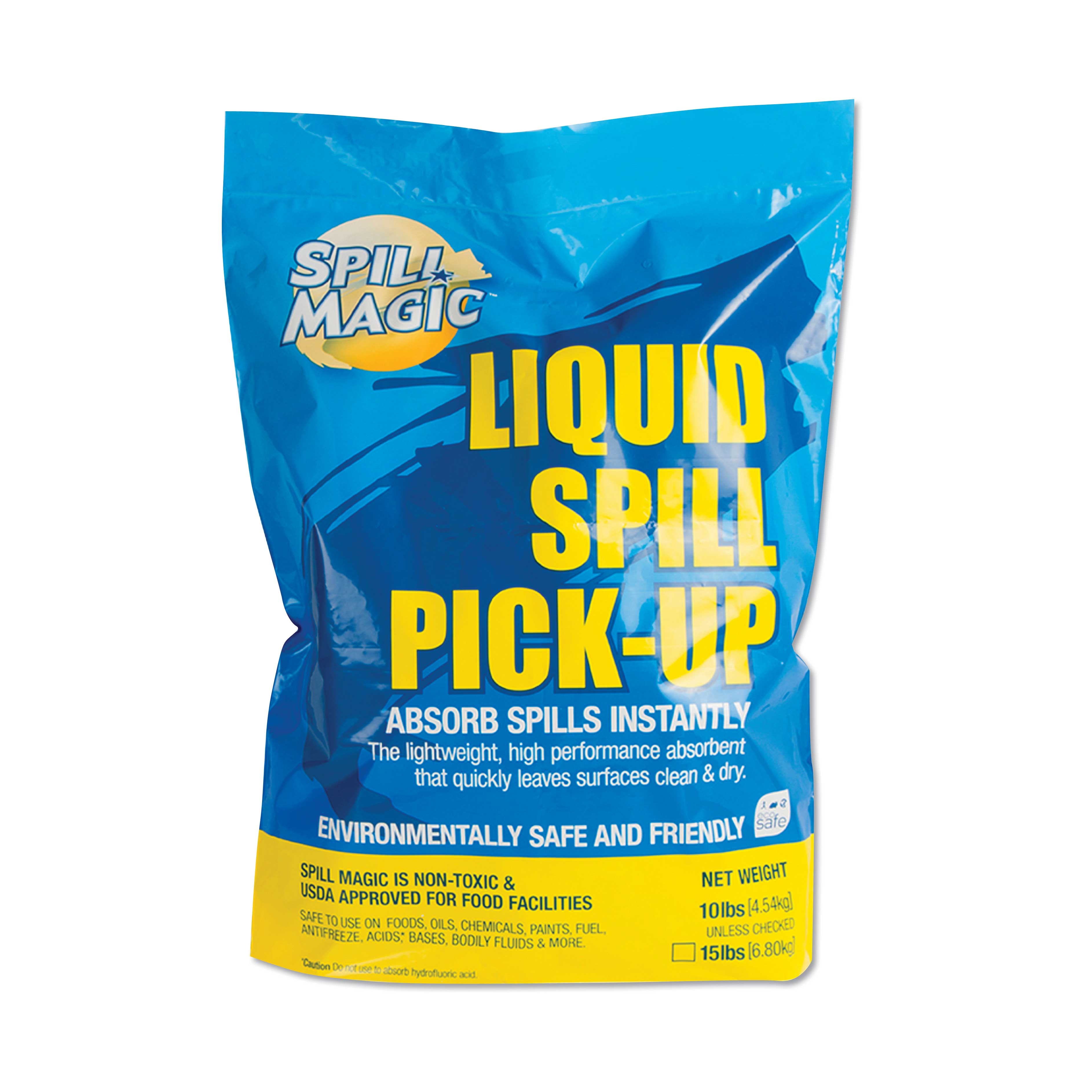 Spill Magic Liquid Spill Pick-Up Absorbent Powder, 25 Pound Bag