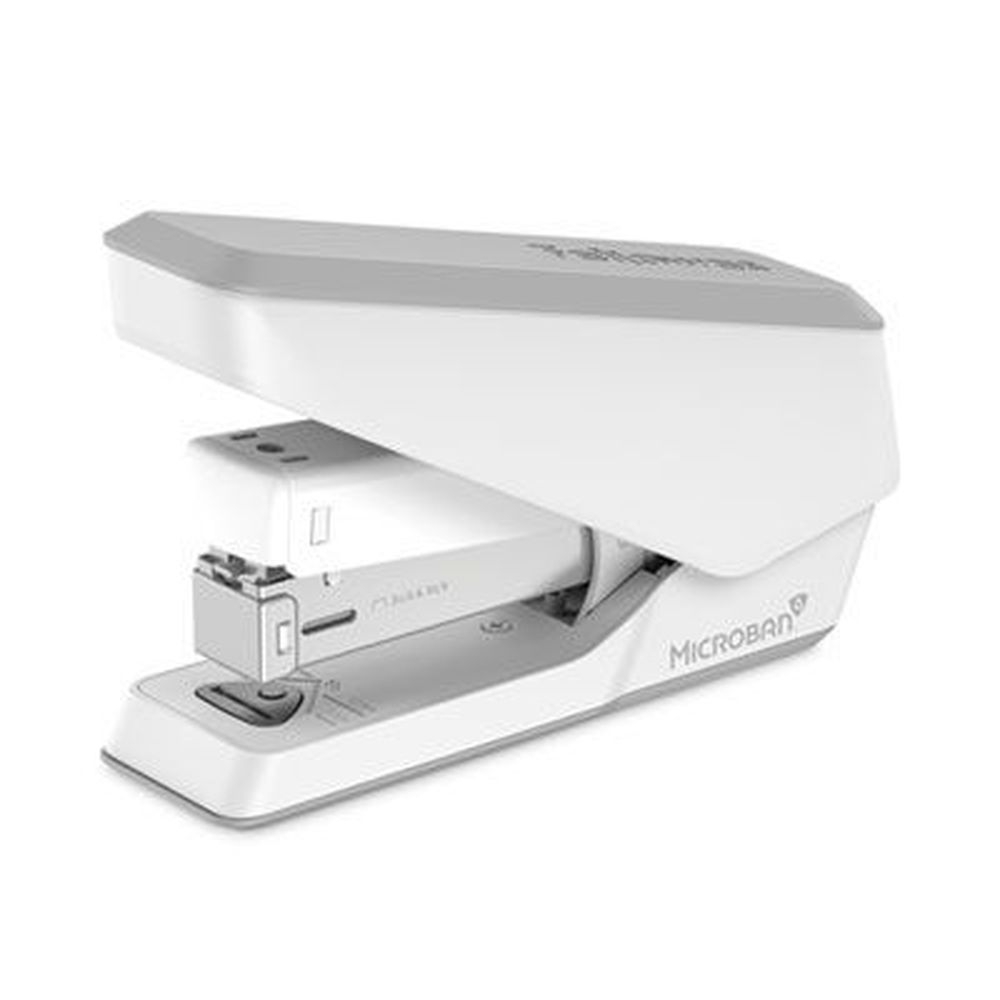 Fellowes LX840 White EasyPress Half Strip Stapler, 25-Sheet Capacity