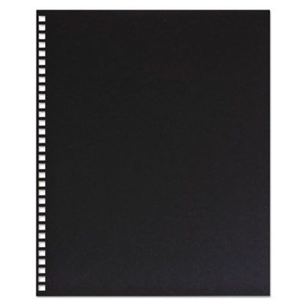 GBC Black ProClick Pre Punched Presentation Cover, 11 x 8.5 inch -- 25 per pack