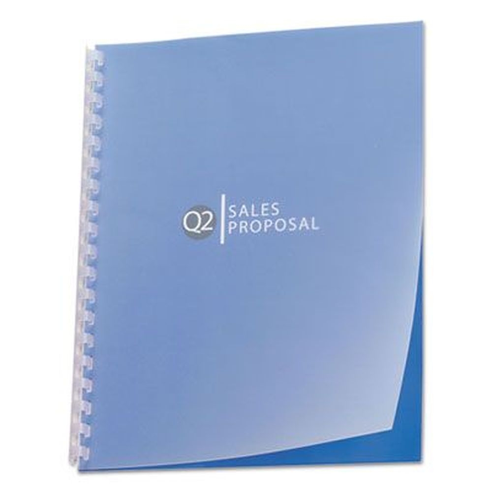 GBC Frost Unpunched Design View Poly Presentation Cover for Binding System, 11 x 8.5 inch -- 25 per pack