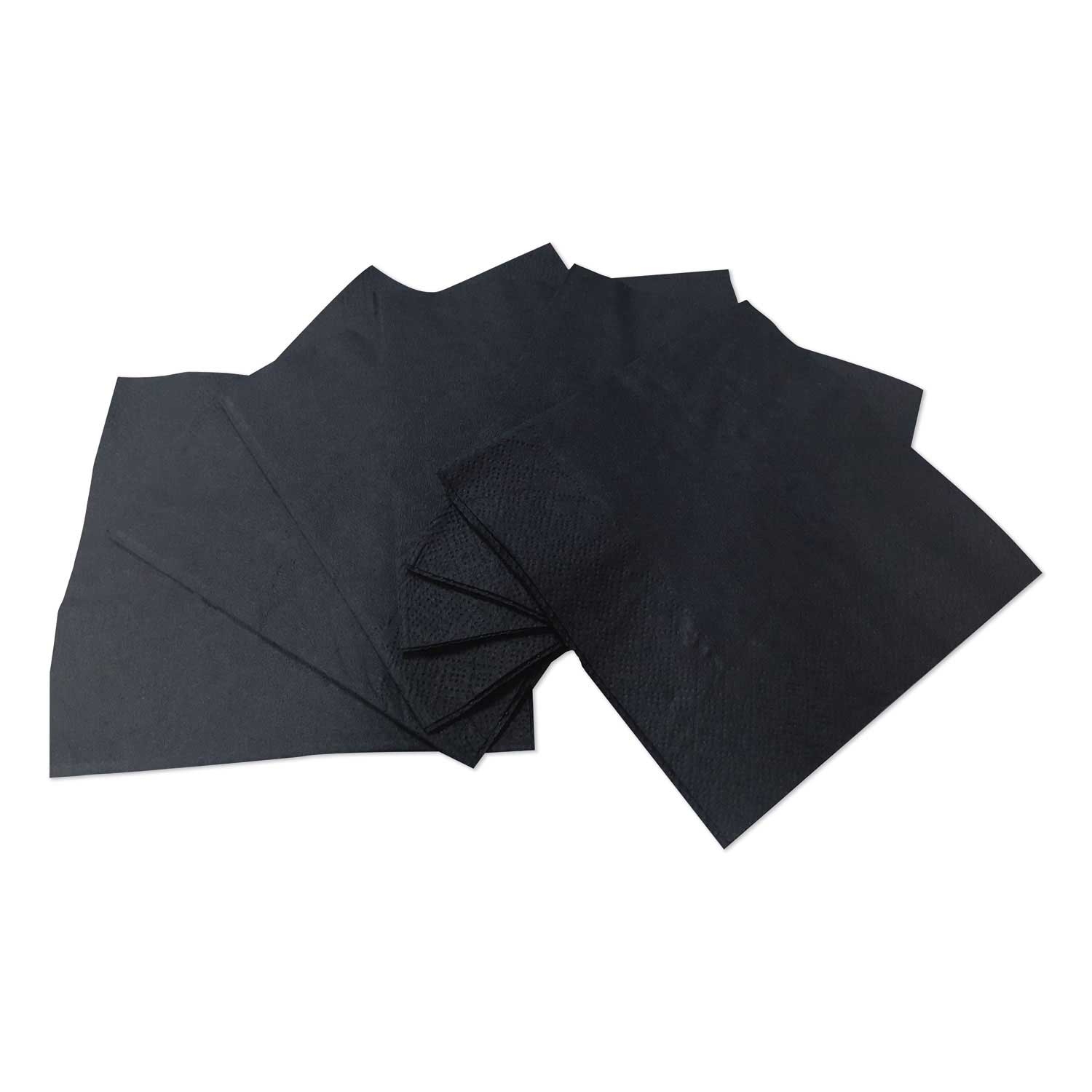 Gen Black 2 Ply Cocktail Napkin, 9 x 4.5 inch -- 2000 per case