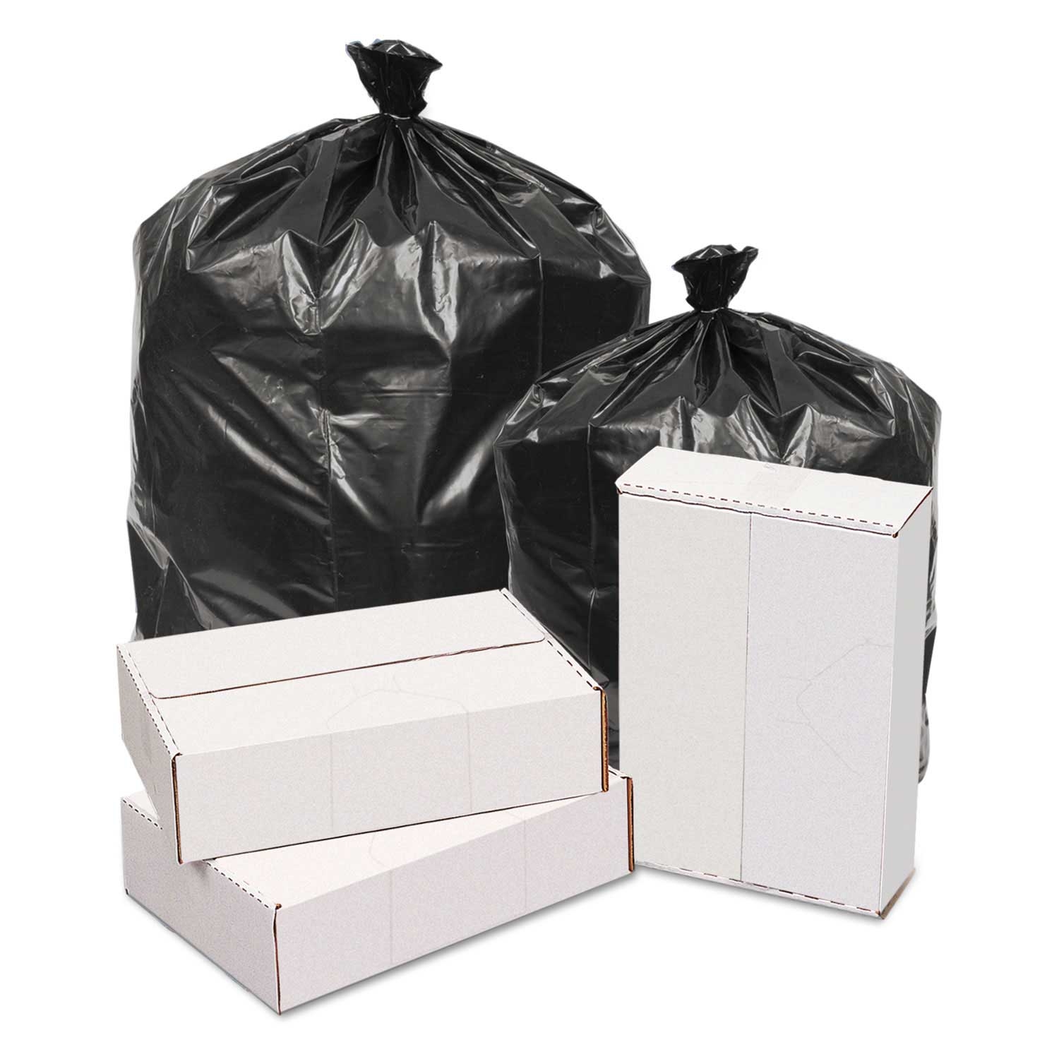 Gen Black 1.6 Mil Waste Can Liner, 38 x 58 inch -- 100 per case