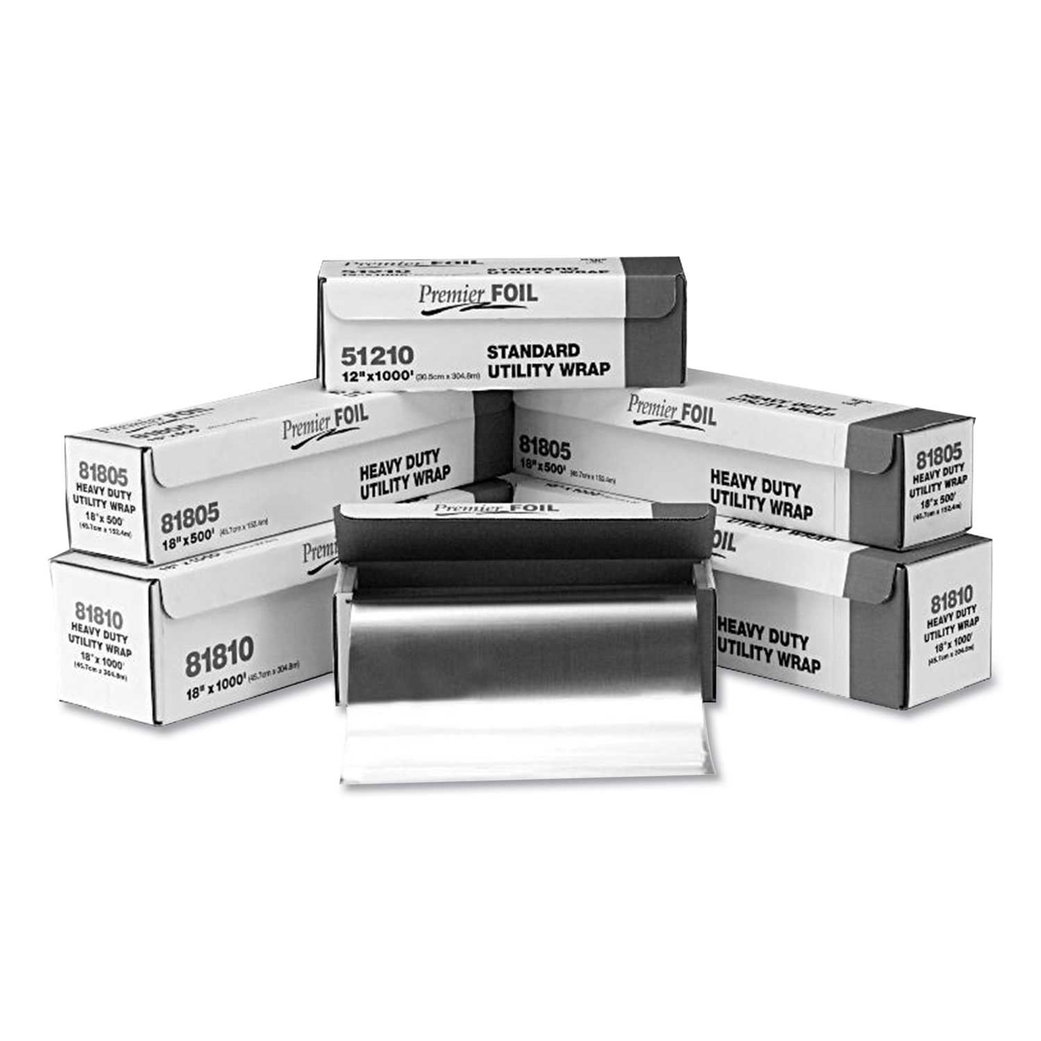 Gen Standard Aluminum Foil Roll, 12 inch x 500 Feet -- 1 roll
