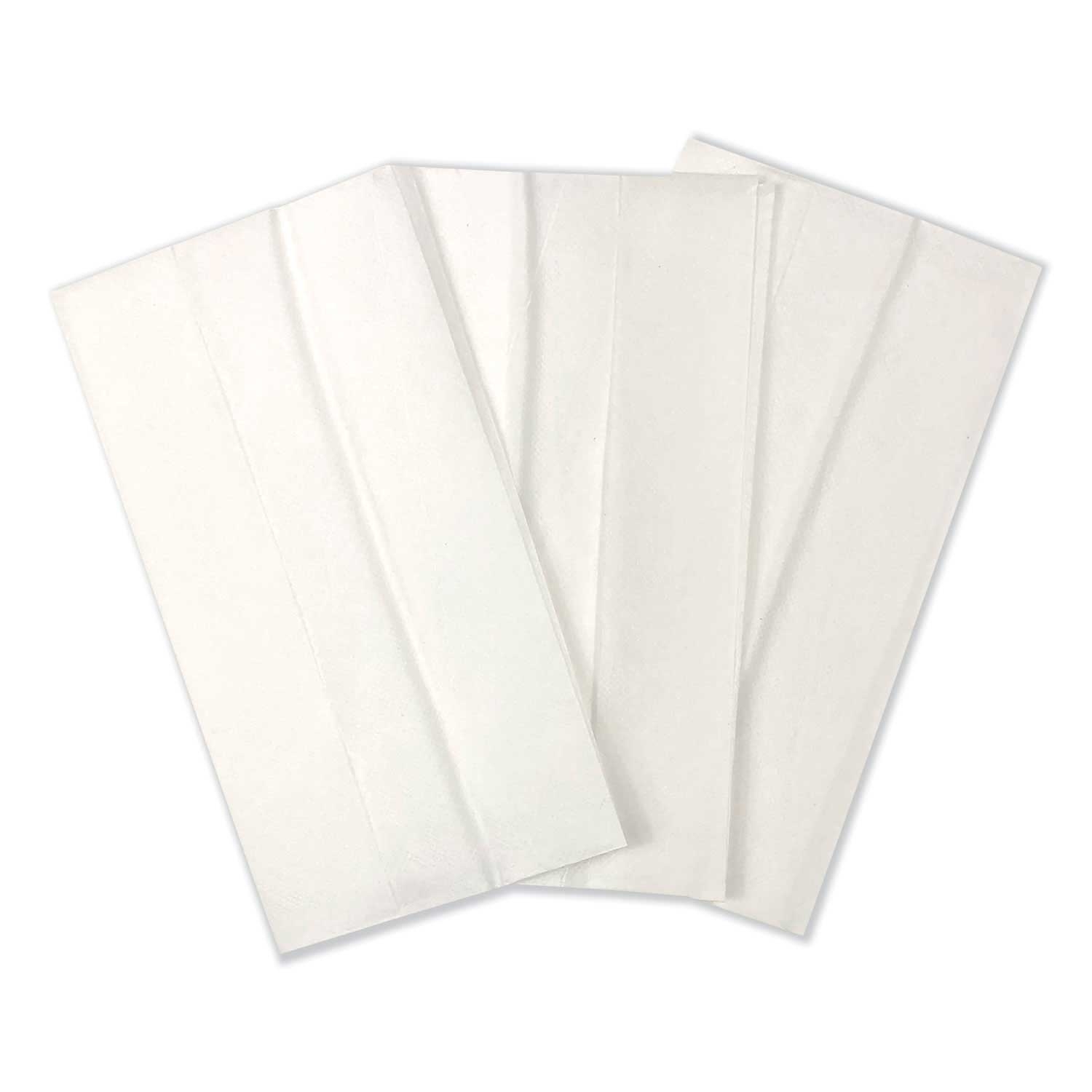 Gen White 1 Ply Tall Fold Napkin, 7 X 13 1/4 inch -- 10000 per case