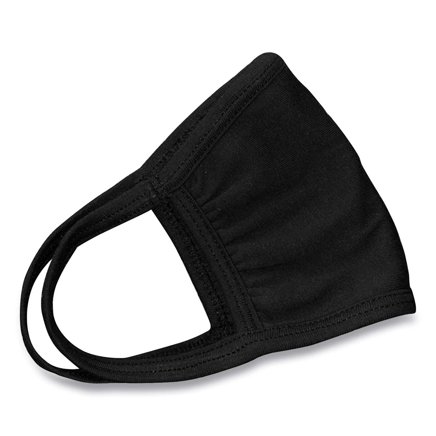 GN1 Black Cotton Face Mask with Antimicrobial Finish - 10 per pack -- 1 pack