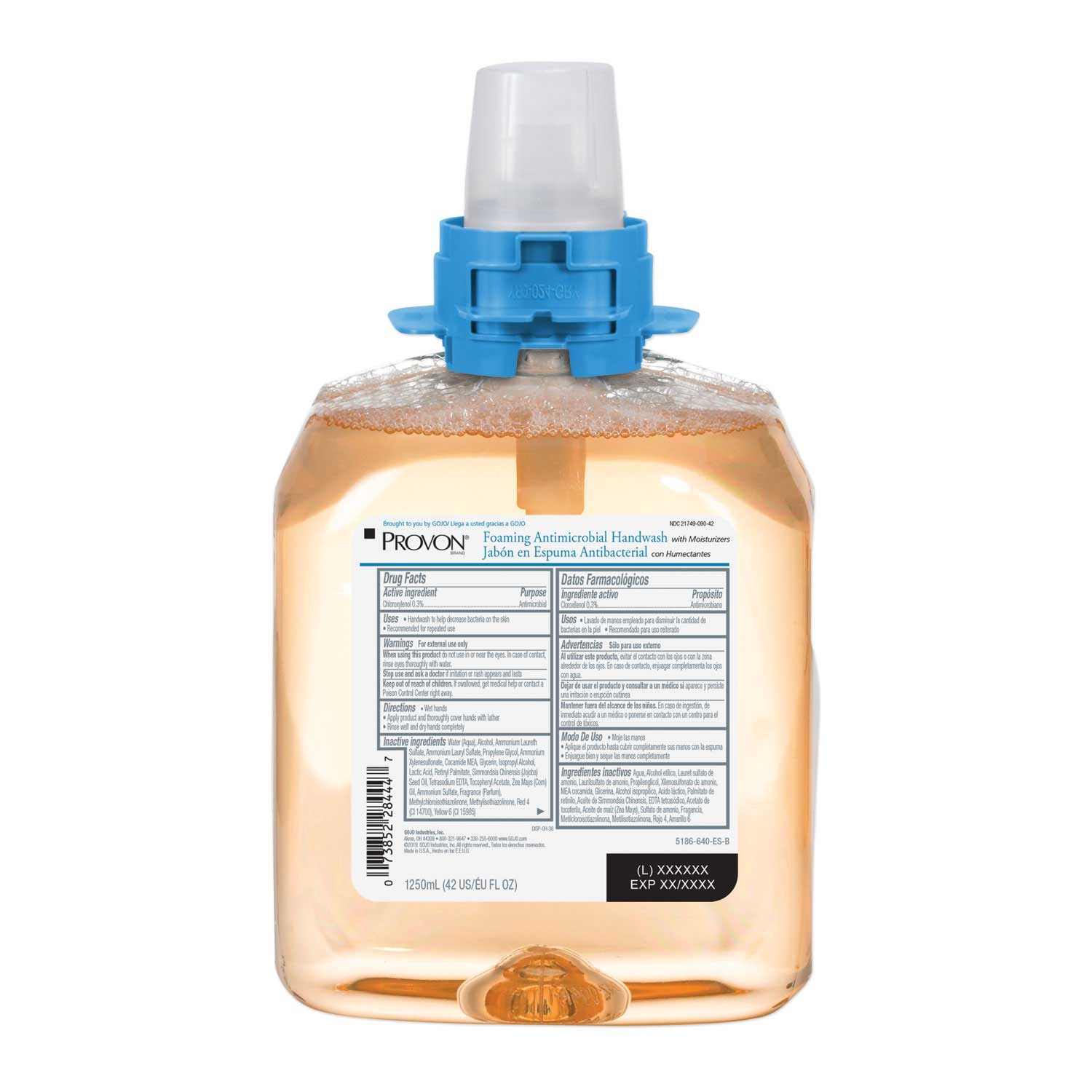 Provon Light Fruity Scent Foaming Antimicrobial Handwash with Moisturizer, 1250 Milliliter Refill -- 4 per case
