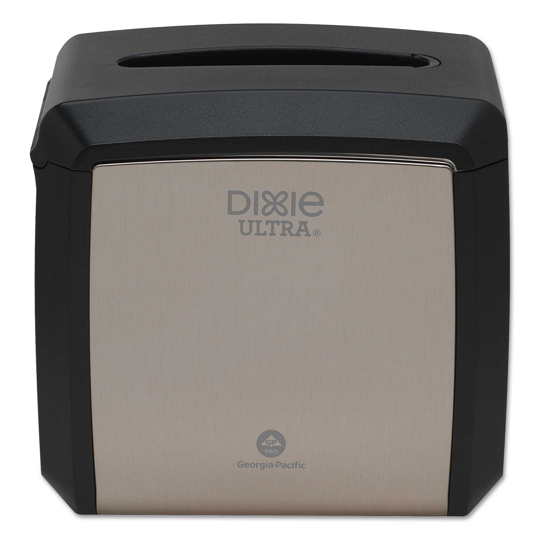 Dixie Ultra Stainless Steel Tabletop Insulated Napkin Dispenser, 7.6 x 6.1 x 7.2 inch