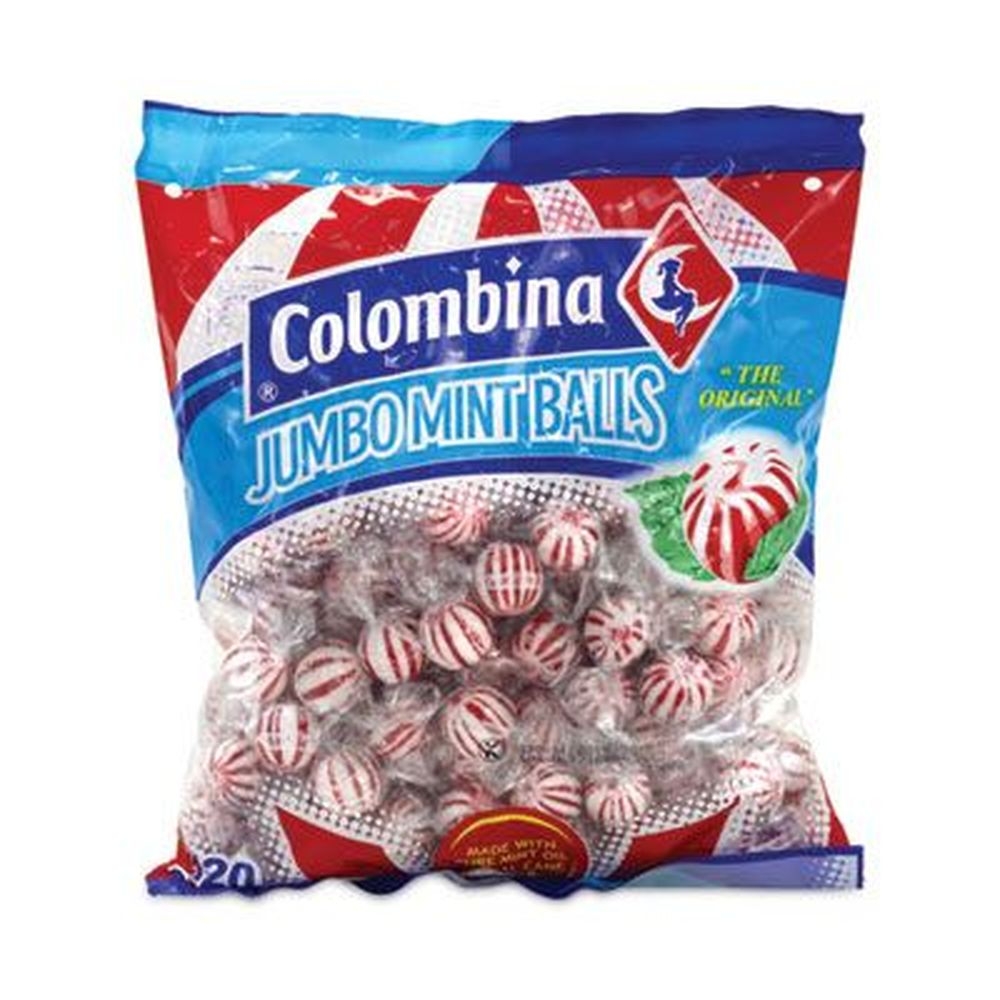 Colombina Jumbo Peppermint Ball, 38.1 Ounce Bag