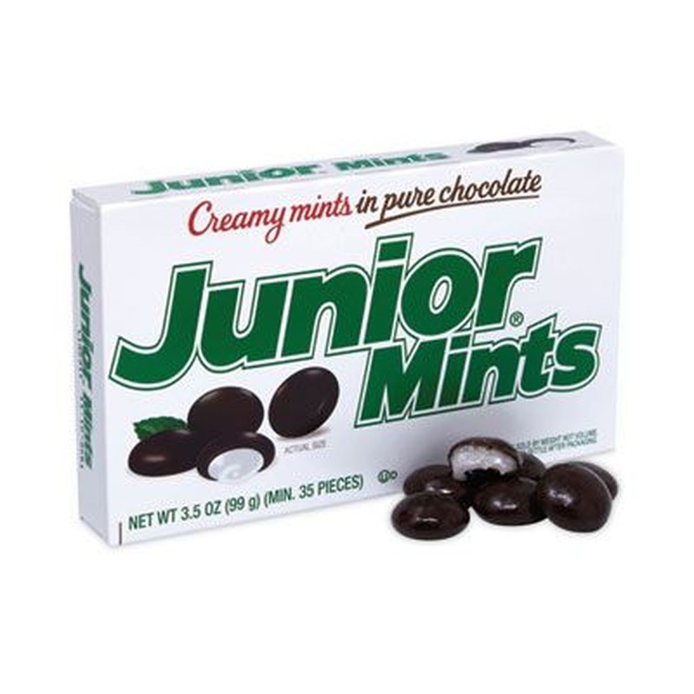 Junior Mints Dark Chocolate Mint - Theater Box, 3.5 Ounce Box -- 12 per case