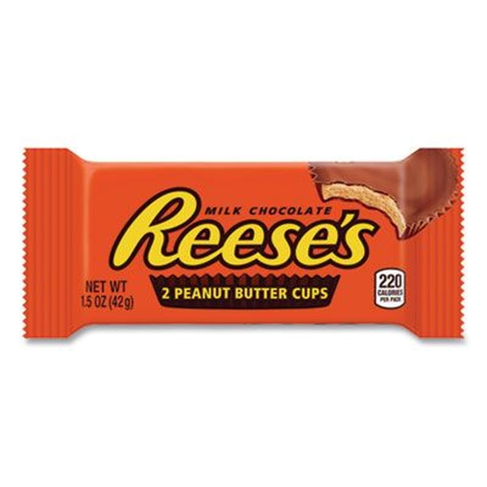 Reeses Milk Chocolate Peanut Butter Cup - Full Size, 1.5 Ounce -- 36 bars per box