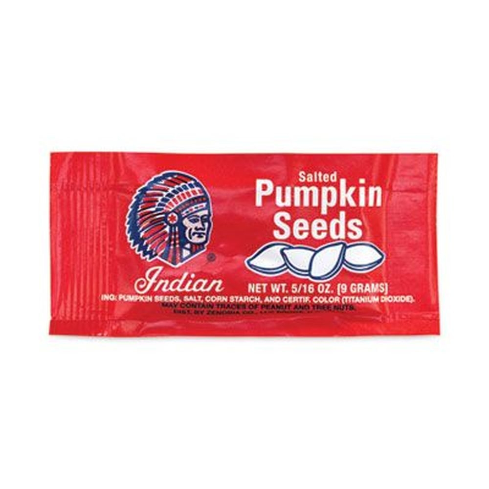 Indian Salted Pumpkin Seeds, 0.31 Ounce Pouches - 36 pouches per pack -- 2 packs per case